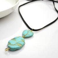 Personalized Birthstone Necklace Project - Make Necklace with Copper Wire and Turquoise Beads