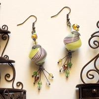 How to Make Glass Jewelry at Home – Dangling DIY beaded Oriental Evening Earrings