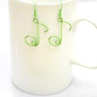 Tutorial on Making Wire Wrapped Music Note Earrings with Illustrated Instructions