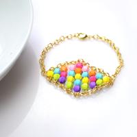 How to Make a Candy-colored Beaded Chain Bracelet within 15 Minutes - Illustrated Tutorial