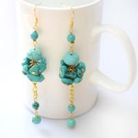 Beaded Earring Tutorial - How to Make Long and Clustered Turquoise Bead Earrings