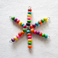 Easy Steps to Make Wood Rainbow Snowflake Pendant (with pictures)