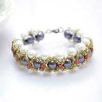 How to Make a Woven Pearl Bracelet with Seed Beads - Full Tutorial With Photos