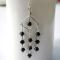 How to Make Black and White Dangling Chandelier Earrings