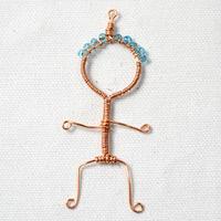 A Cute Wire Wrapped Boy Pendant Tutorial (with pictures)
