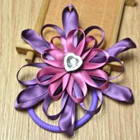 Comment Faire Une Cravate De Cheveux Fleur Magnifique Et Violette En Ruban