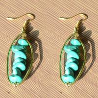 Easy Tutorial on Making Turquoise Beaded Hoop Earrings