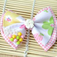 Making Fabric Bow Tie Hair Bows for Little Girls Tutorial