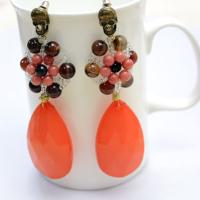 How to Make Floral Statement Earrings with Beads and Wire