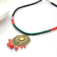 How to Make a String Wrapped Tribe Necklace in 4 steps - Free Tutorial