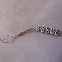 How to Make Named Cord Loop Phone Charms with Acrylic Alphabet Beads 