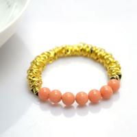 How to Make a Simple Elastic Bracelet Out of Beads and Chain- Pandahall.com