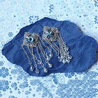 Easy Jewelry Making Tutorial - Handmade Vintage Chandelier Earrings with Crystal Beads