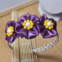 How to Make Delicate Flowers Headbands for Girls with Satin Ribbon