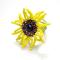 Instructions on Making Memory Wire Ring with a Seed Bead Sunflower