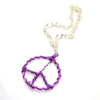 Easy Instructions on Making a Wire Wrapped Peace Sign Pendant for Girls