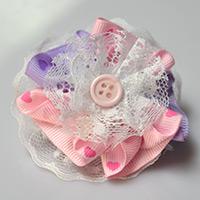 How to Make Layered Lace Ribbon Flowers for Brooch