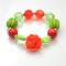 Making Colorful Bracelet for Kids with Crystal and Polymer Beads