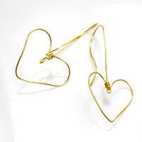 How to Make Chic Heart Hoop Earrings with Brass Wire in 10 Minutes