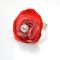 Easy Tutorial on Making a Blooming Flower Ring with Graded Red-colored Satin Ribbons