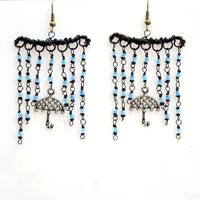 Whimsical Ideas on Making a “Be Your Umbrella” Seed Bead Fringe Earrings