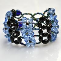 Making 2 in 1 Gorgeous Beaded Bangle Bracelet with Glass Beads