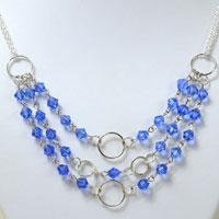 Step-by-Step Instruction for Making Three Strand Beaded Necklace 