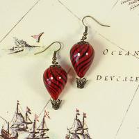 How to Make Simple Drop Hot Air Balloon Earrings out of Blown Glass Beads