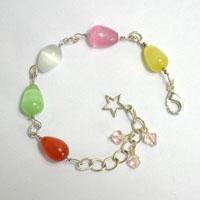 How to Make a Simple Chain Bracelet with Colorful Beads