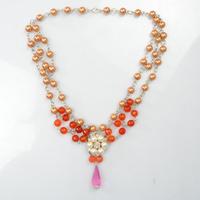 Tutorial on How to Make a Multi Strand Necklace with Agate and Pearl Beads