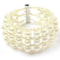 How to Make White Wedding Pearl Bracelet for Bride