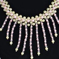 How to Make Beaded Tassel Necklace with Pearls and Crystals