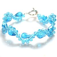 Simple Beaded Bracelet Patterns - How to Make a Crystal Beaded Bracelet with a Toggle Clasp