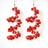 Free Beading Pattern - How to Make Simple Beaded Spiral Earrings at Home