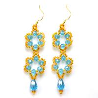 How to Make Beaded Flower Earrings Tutorial with Simple Beading Techniques