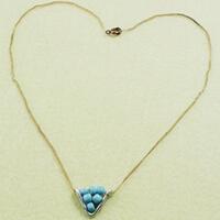 Easy DIY Project on Making Wire wrapped Triangle Pendant Necklace