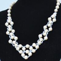 Handmade Pearl Jewelry Design-How to Make a Fashion Beaded Pearl Necklace