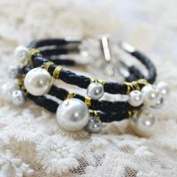 How to Make Cool Wrap Leather Bracelets with Pearls