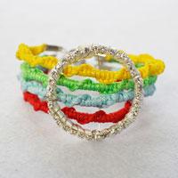 DIY Woven Bracelet-How to Braid a Colorful Four Strand Bracelet 
