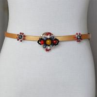 Recycled Fashion Idea - How to Make a Beaded Flower Leather Belt