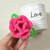 How to Make a Flower Hair Band with Chenille Stems