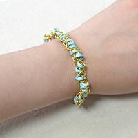 Bracelet Making for Beginners on How to Make Easy Thread Bracelets with Gold Chain 