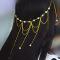 Easy Fashion Golden Chain Headpiece Design for Girls