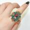Glass Bead Ring Patterns and Instructions on How to Make a Christmas Ring 