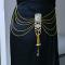 How to Make a Gold Waist Chain with Tassels and Glass Bead Dangle