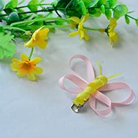 Pandahall Tutorial on How to Make Cute Ribbon Butterfly Hair Clips for Girls