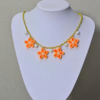 How to Make Girl’s Chain Necklaces with Quilling Flowers