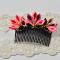 Pandahall Tutorial on How to Make Japanese Flower Hair Comb with Satin Ribbons 