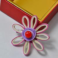 Pandahall Tutorial on How to Make Quilling Flower Brooch for Women