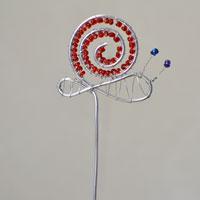 Pandahall Tutorial on How to Make Easy Wire Wrapped Snail Bookmarks